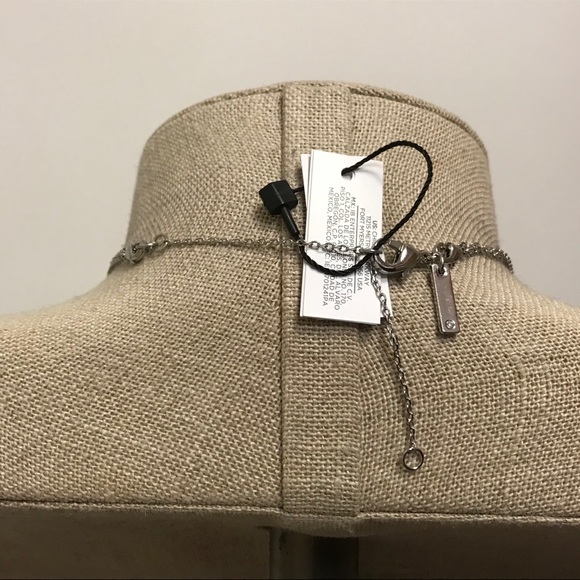 WHBM Silver double strand crystal necklace - Picture 4 of 4